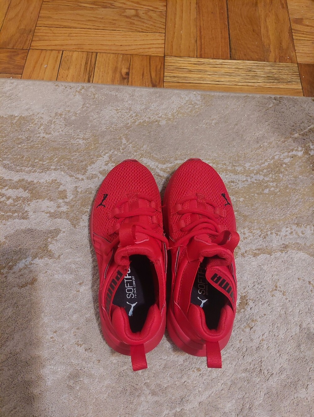 PUMA Kids Red Athletic Sneakers Size US 2C EU 33